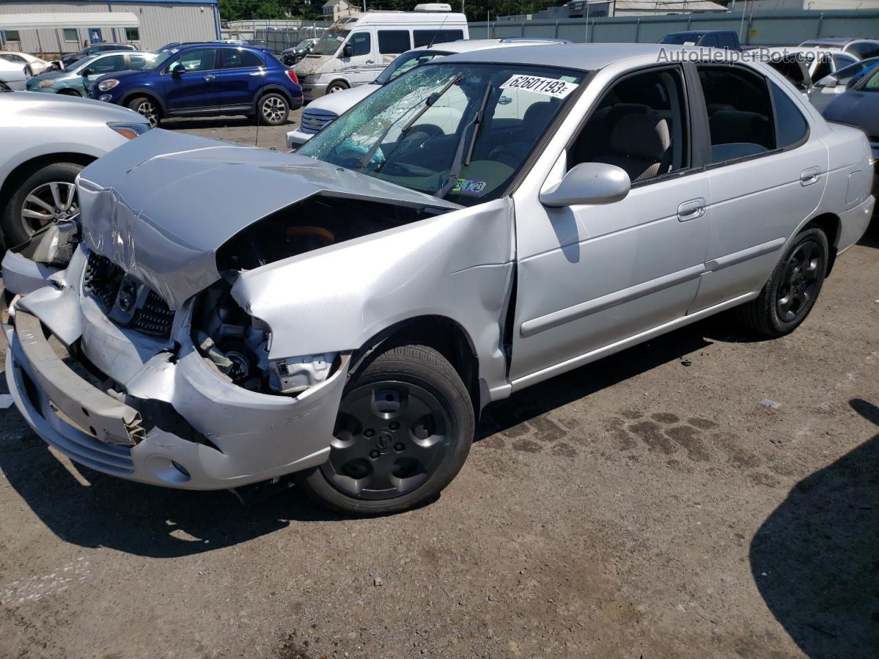 2005 Nissan Sentra 1.8 Silver vin: 3N1CB51D15L570480