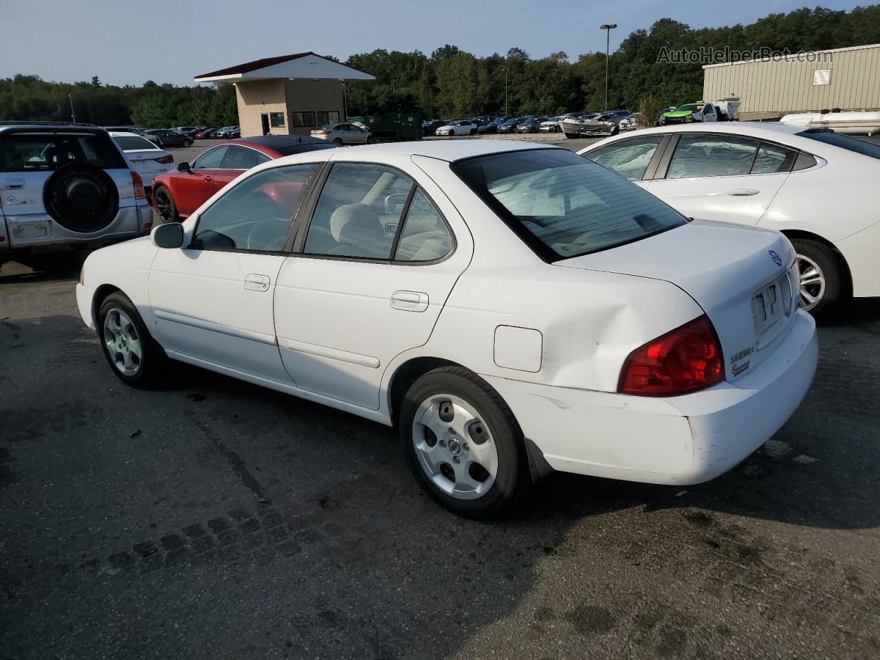 2005 Nissan Sentra 1.8 Белый vin: 3N1CB51D25L478777