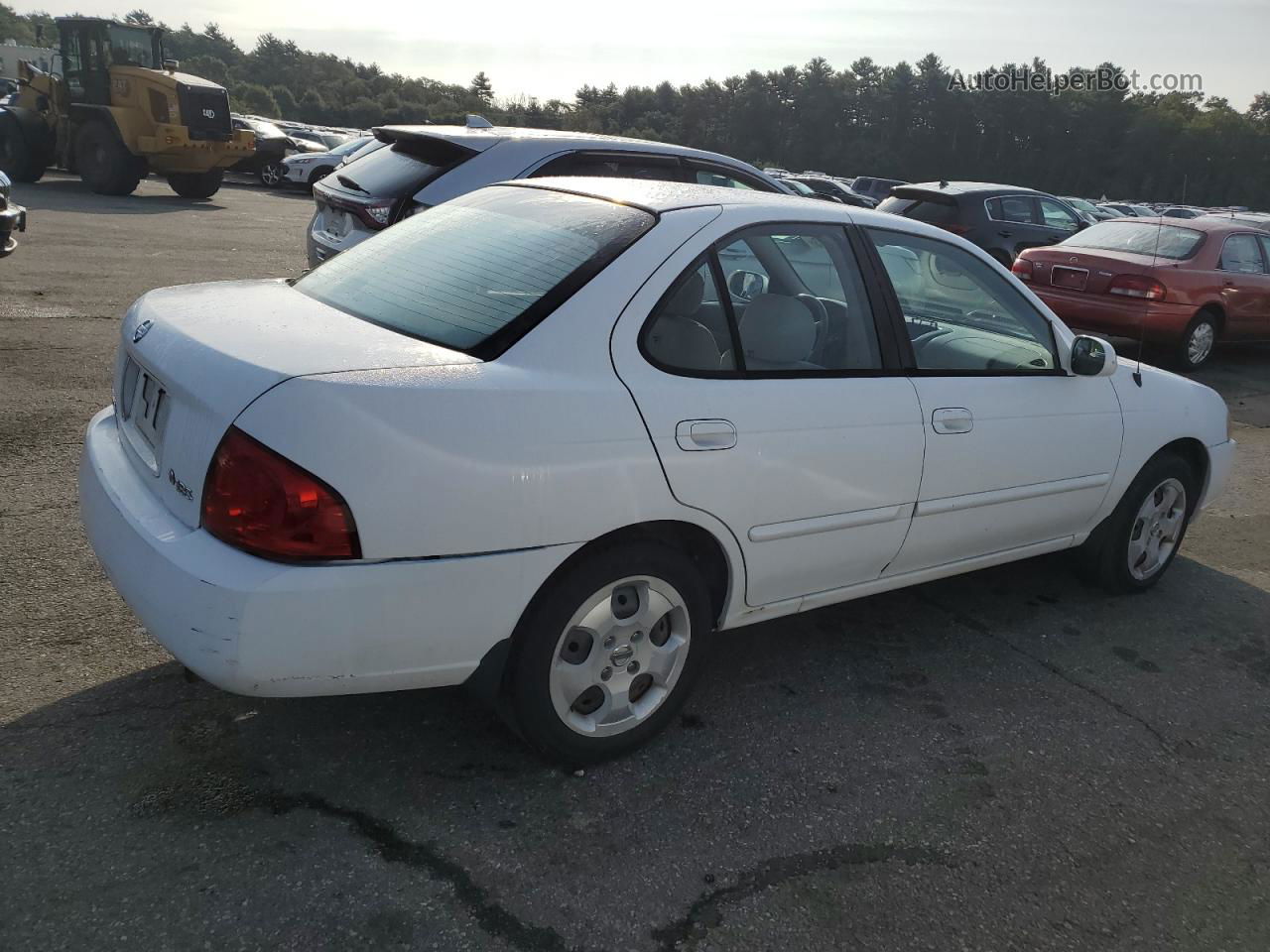 2005 Nissan Sentra 1.8 Белый vin: 3N1CB51D25L478777