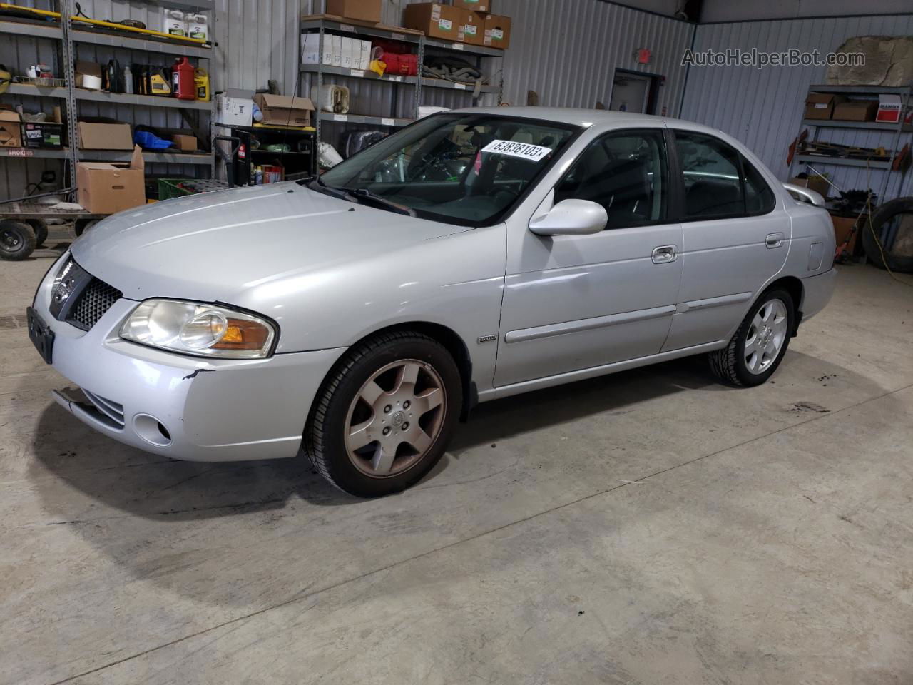 2005 Nissan Sentra 1.8 Silver vin: 3N1CB51D25L487236