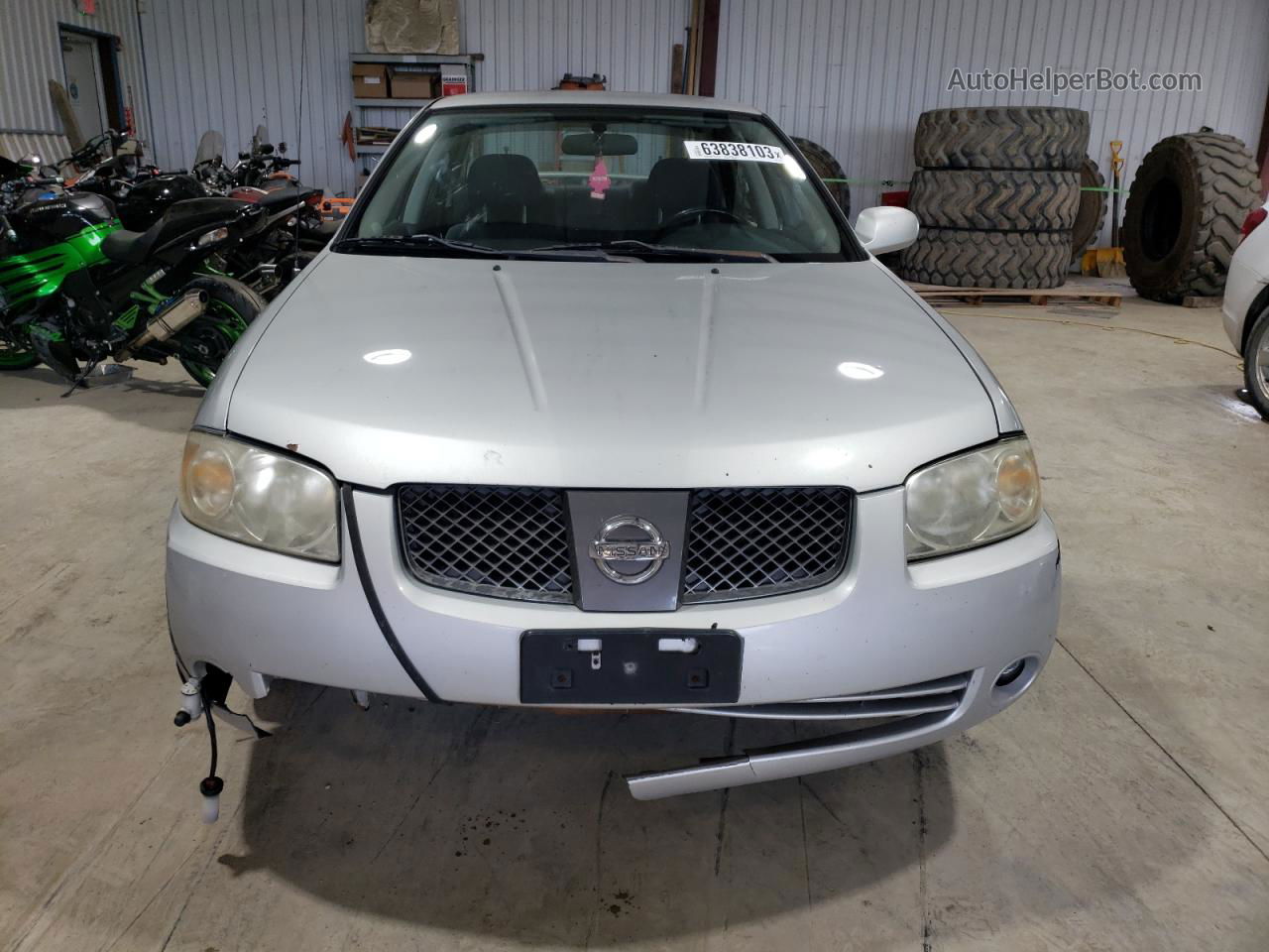 2005 Nissan Sentra 1.8 Silver vin: 3N1CB51D25L487236