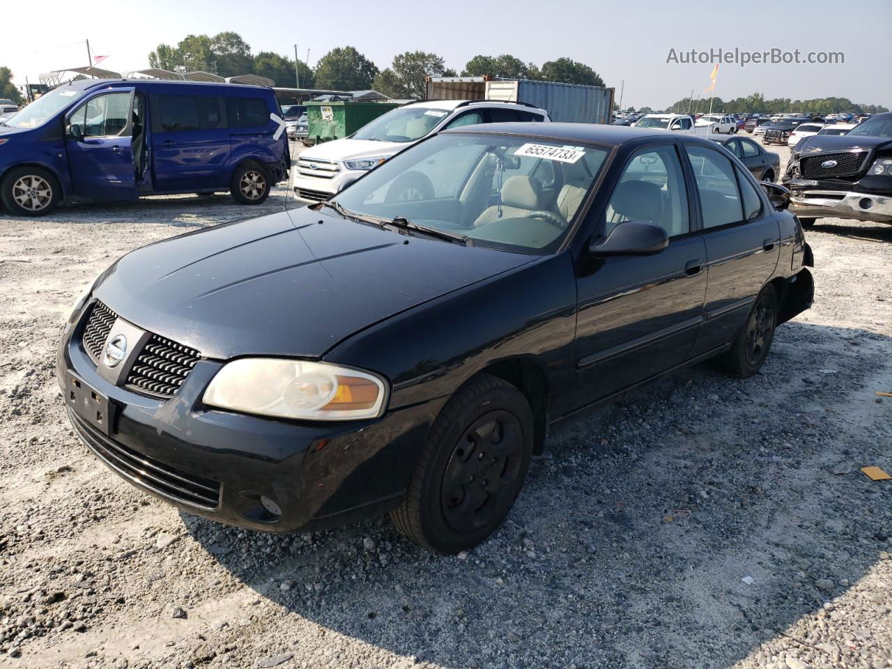 2005 Nissan Sentra 1.8 Черный vin: 3N1CB51D25L490802