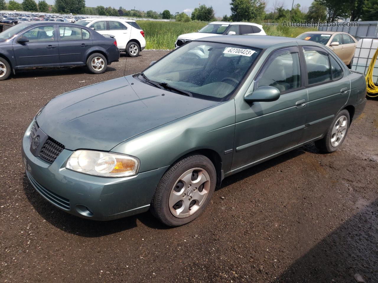 2005 Nissan Sentra 1.8 Зеленый vin: 3N1CB51D25L511244