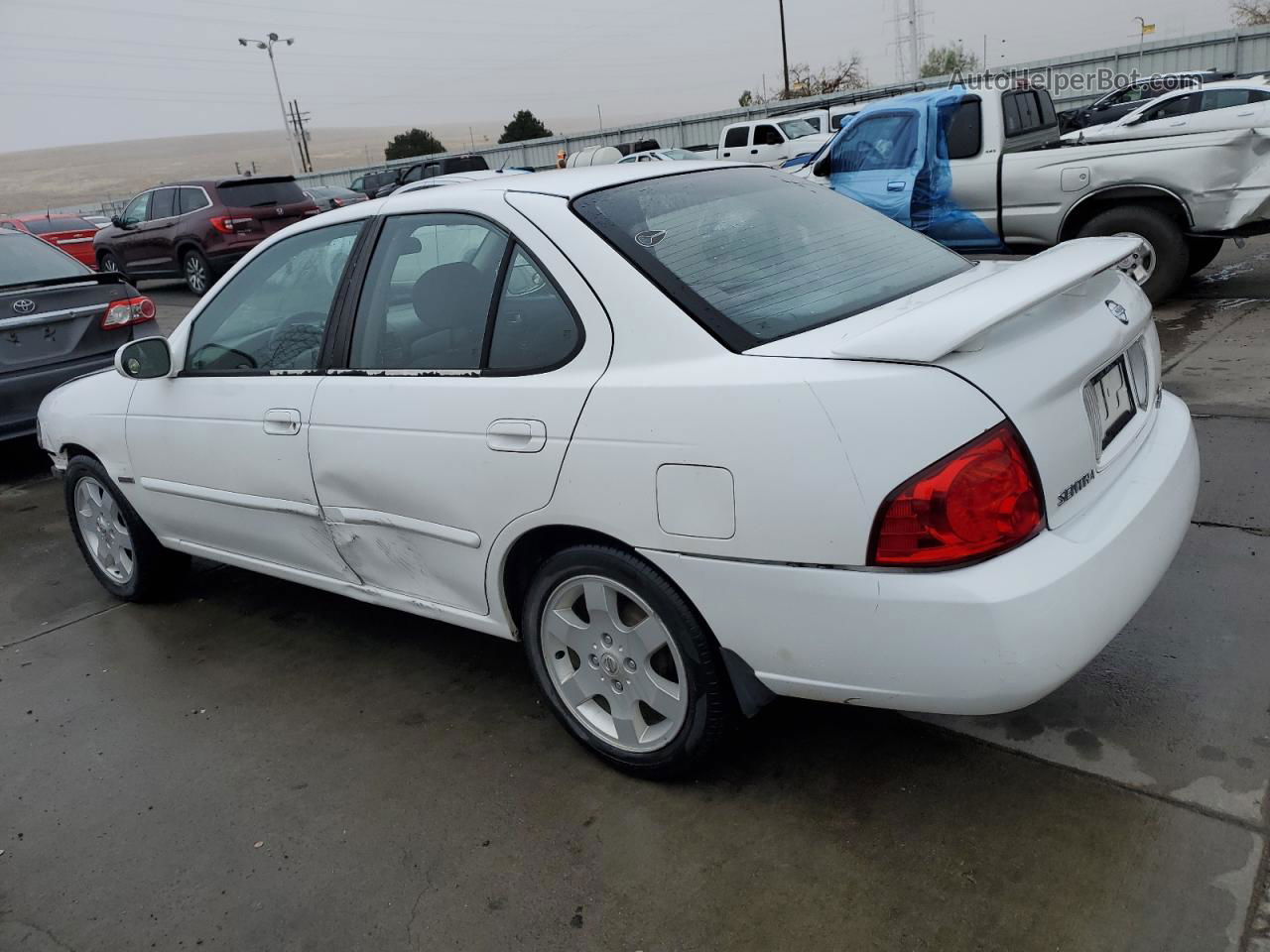 2005 Nissan Sentra 1.8 White vin: 3N1CB51D25L541554