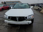 2005 Nissan Sentra 1.8 White vin: 3N1CB51D25L541554