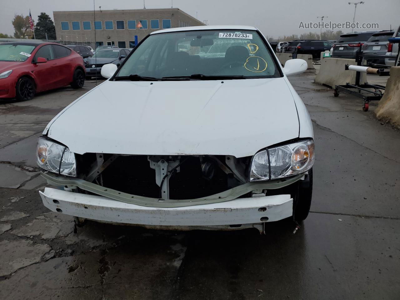 2005 Nissan Sentra 1.8 White vin: 3N1CB51D25L541554