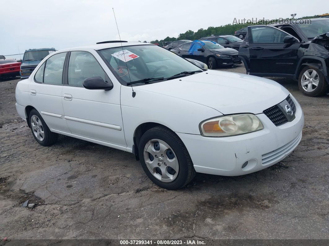 2005 Nissan Sentra 1.8 White vin: 3N1CB51D25L562243