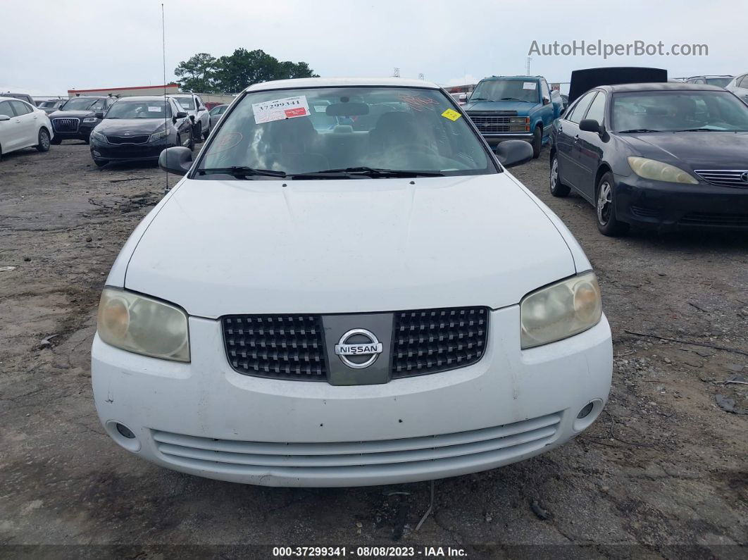 2005 Nissan Sentra 1.8 White vin: 3N1CB51D25L562243