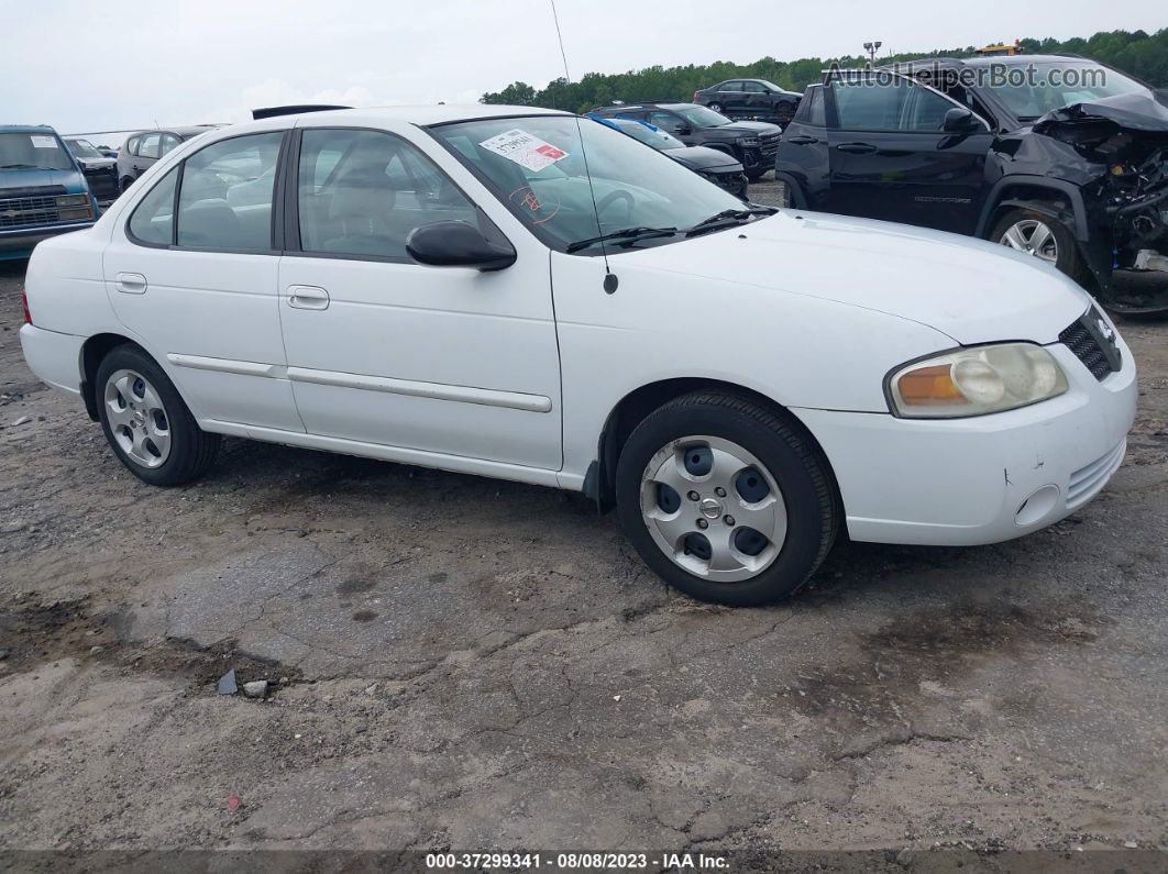 2005 Nissan Sentra 1.8 White vin: 3N1CB51D25L562243