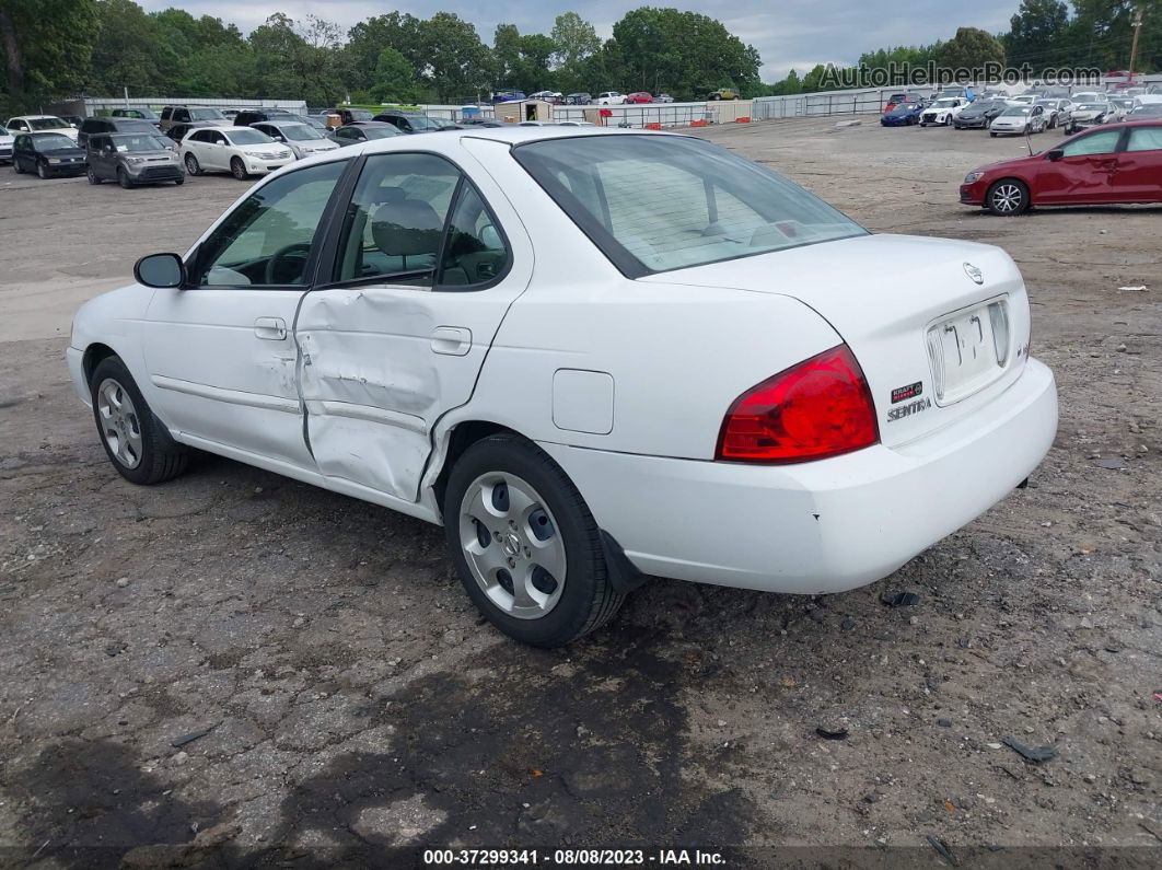 2005 Nissan Sentra 1.8 White vin: 3N1CB51D25L562243