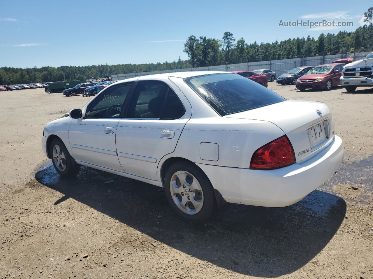 2005 Nissan Sentra 1.8 White vin: 3N1CB51D25L578751