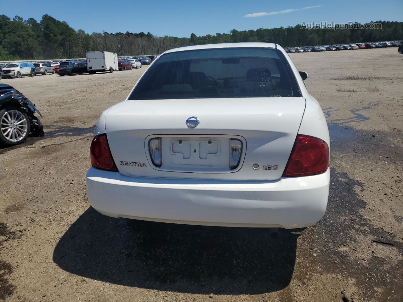 2005 Nissan Sentra 1.8 White vin: 3N1CB51D25L578751