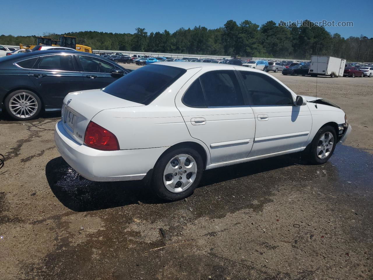 2005 Nissan Sentra 1.8 White vin: 3N1CB51D25L578751