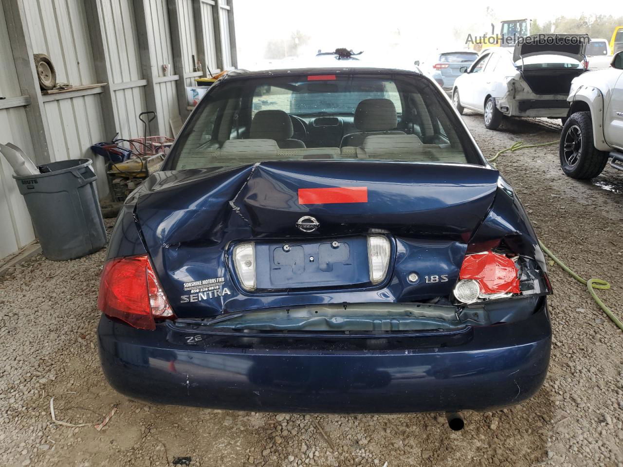 2005 Nissan Sentra 1.8 Blue vin: 3N1CB51D35L467741