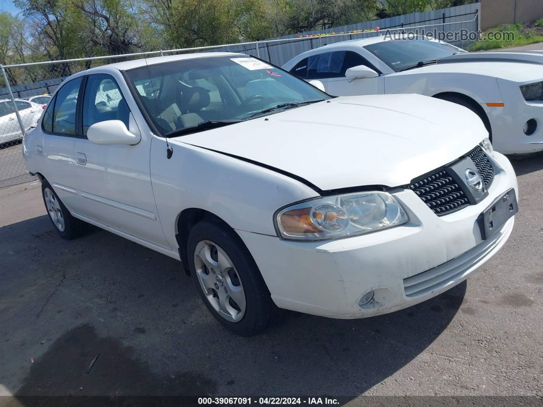 2005 Nissan Sentra 1.8s White vin: 3N1CB51D35L488783