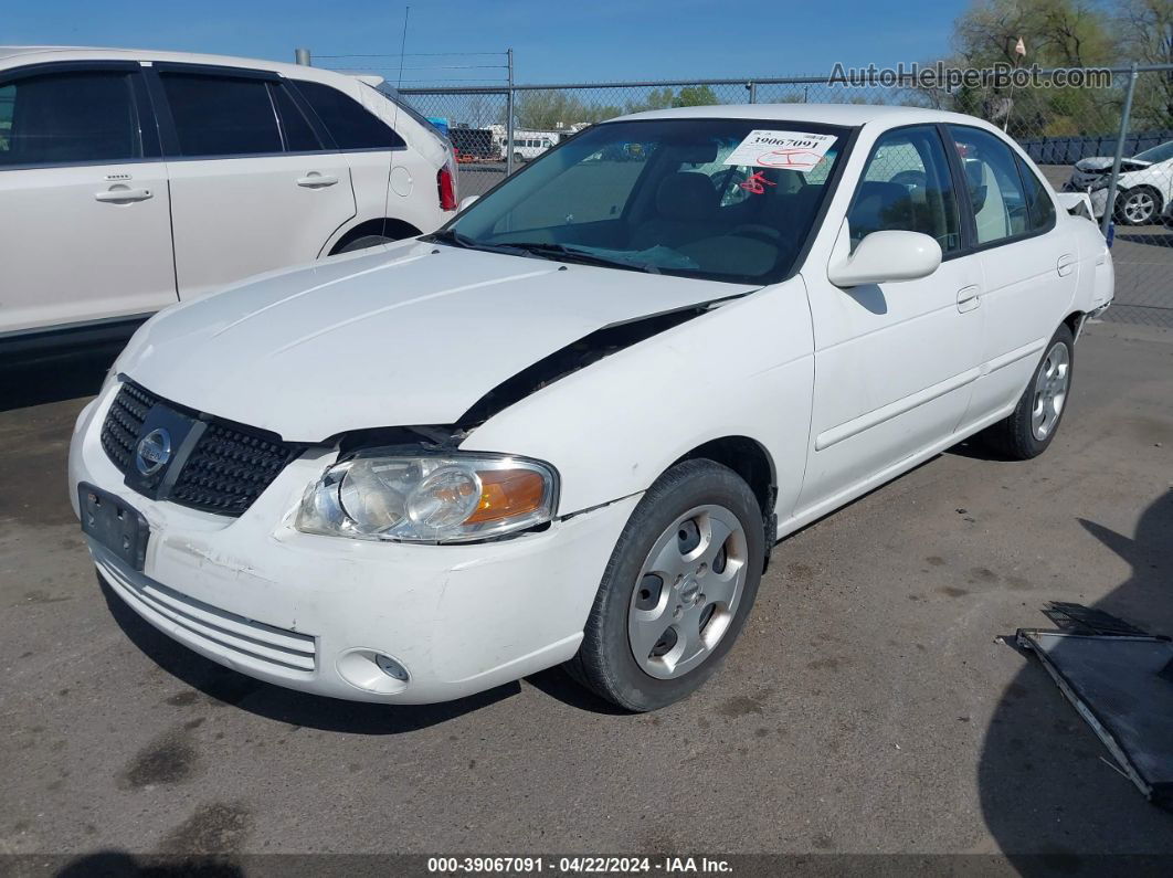 2005 Nissan Sentra 1.8s White vin: 3N1CB51D35L488783