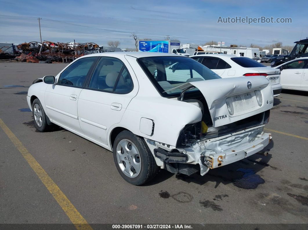 2005 Nissan Sentra 1.8s Белый vin: 3N1CB51D35L488783