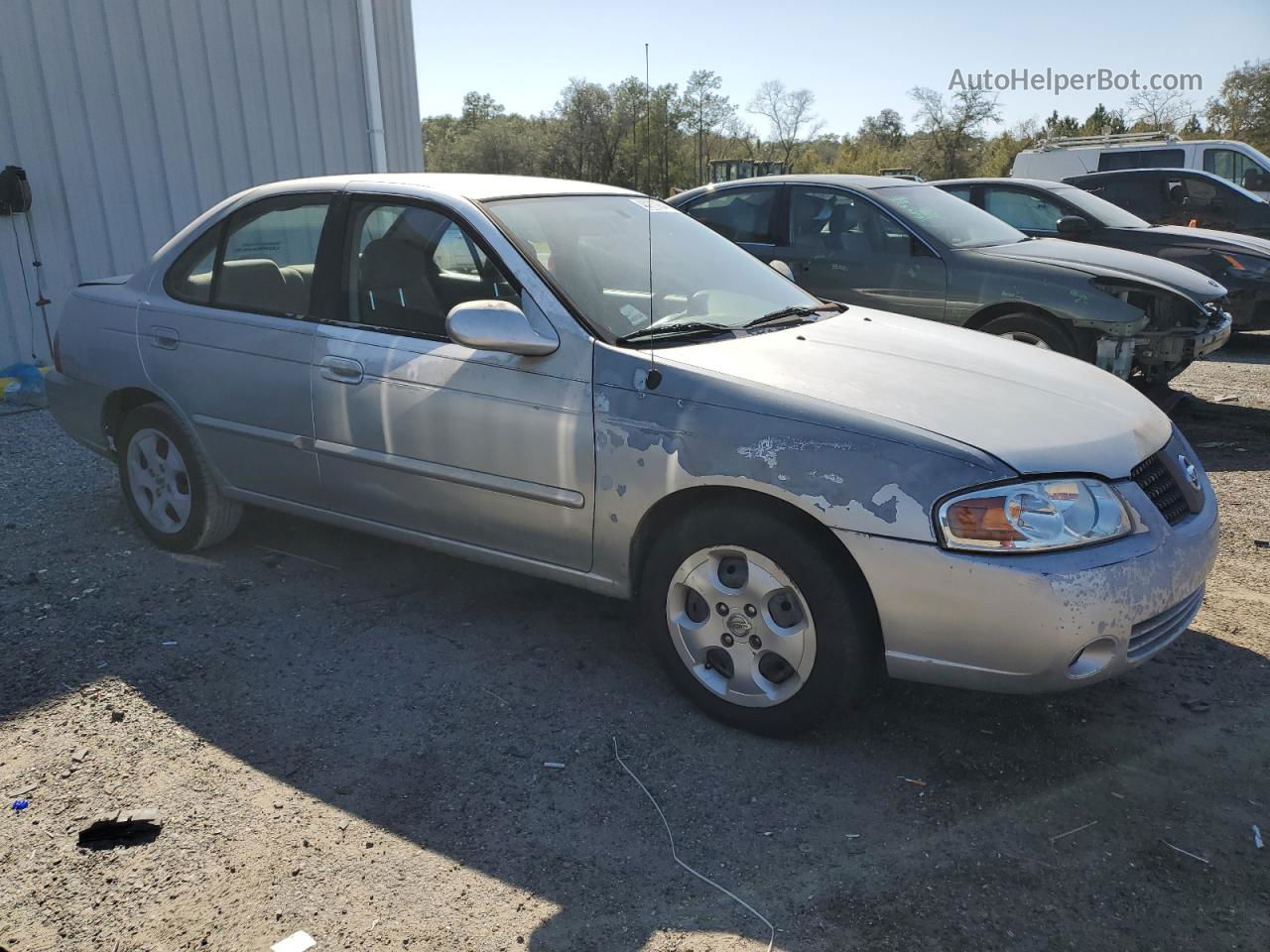 2005 Nissan Sentra 1.8 Серебряный vin: 3N1CB51D35L529347