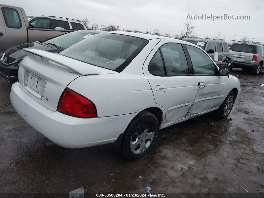 2005 Nissan Sentra 1.8s White vin: 3N1CB51D35L546391