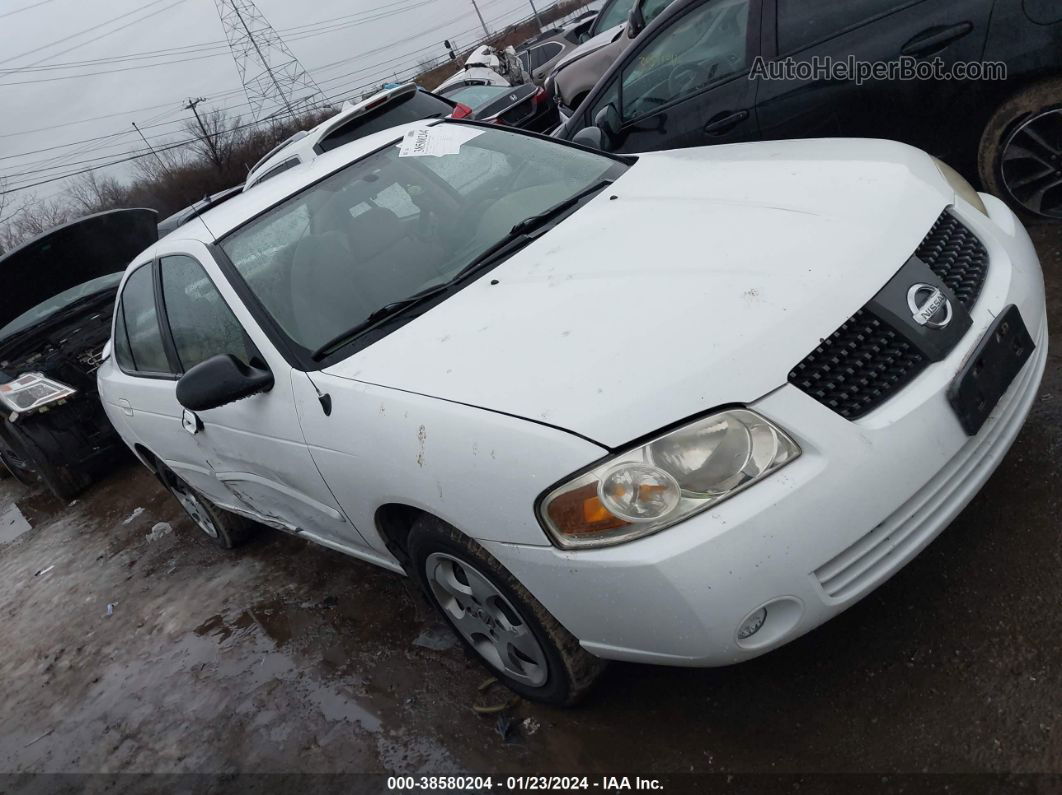 2005 Nissan Sentra 1.8s White vin: 3N1CB51D35L546391