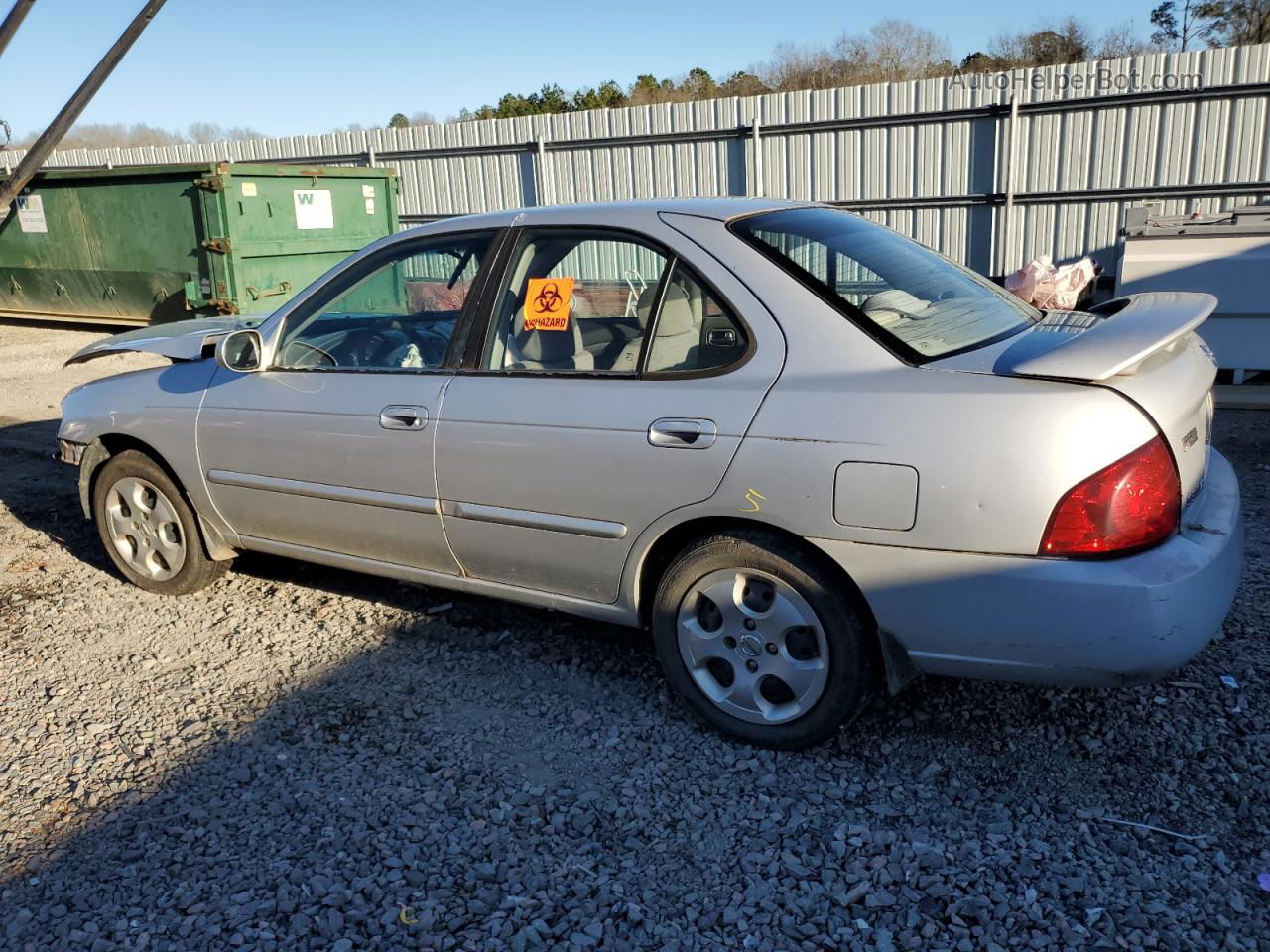 2005 Nissan Sentra 1.8 Silver vin: 3N1CB51D35L581786