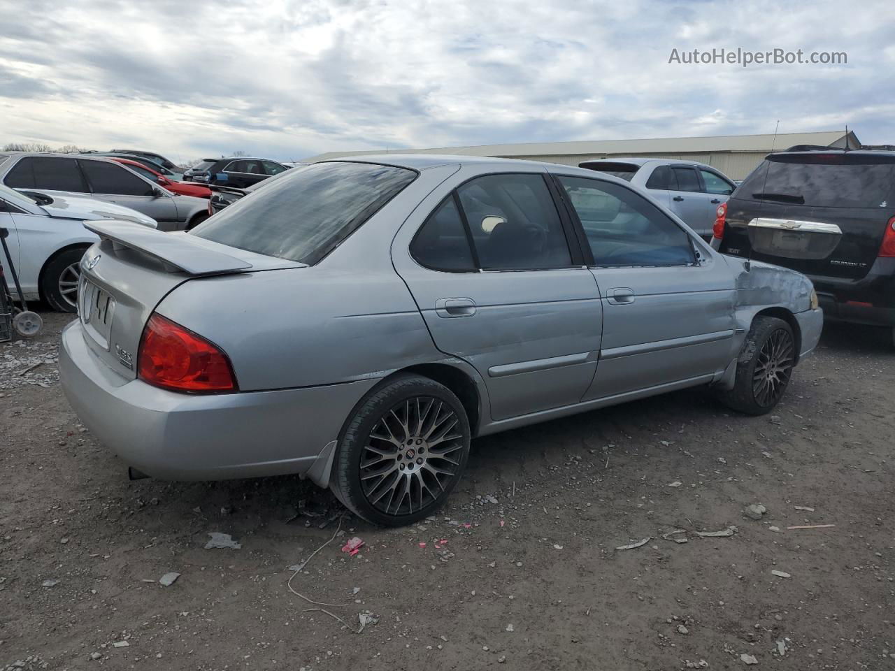 2005 Nissan Sentra 1.8 Silver vin: 3N1CB51D35L589631