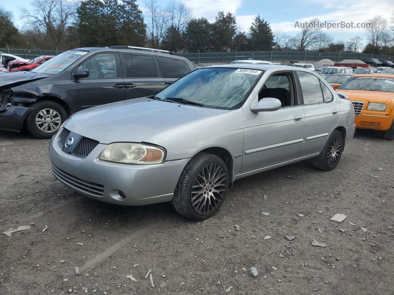 2005 Nissan Sentra 1.8 Silver vin: 3N1CB51D35L589631