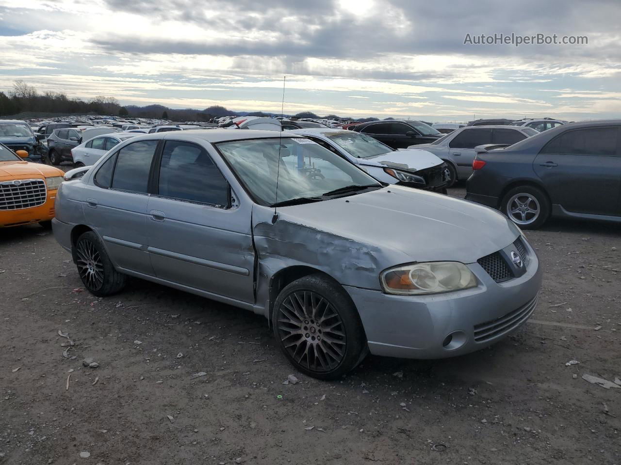 2005 Nissan Sentra 1.8 Silver vin: 3N1CB51D35L589631