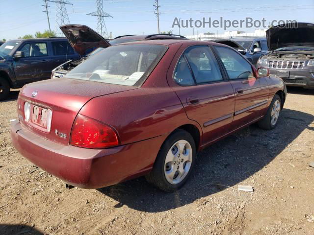 2005 Nissan Sentra 1.8 Red vin: 3N1CB51D45L462483