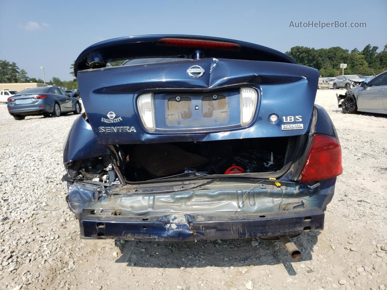 2005 Nissan Sentra 1.8 Blue vin: 3N1CB51D45L500312