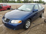 2005 Nissan Sentra 1.8 Blue vin: 3N1CB51D45L572904