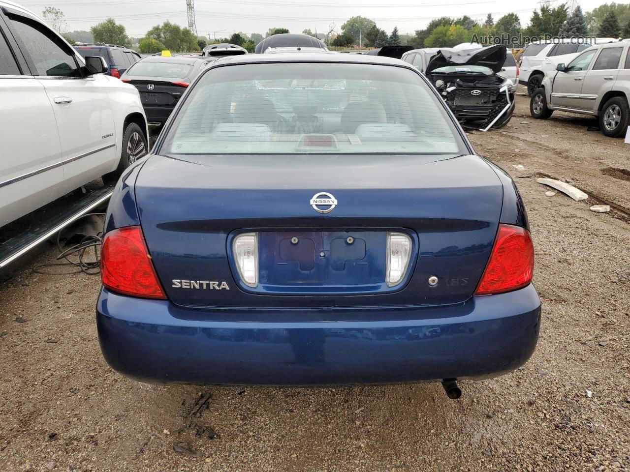 2005 Nissan Sentra 1.8 Blue vin: 3N1CB51D45L572904