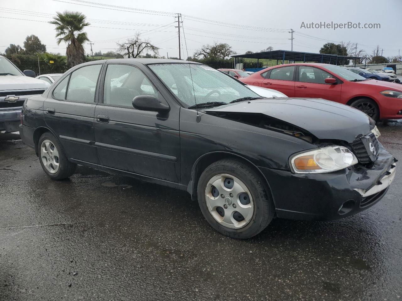 2005 Nissan Sentra 1.8 Черный vin: 3N1CB51D55L519029