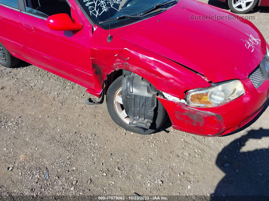 2005 Nissan Sentra 1.8 S Red vin: 3N1CB51D55L526918