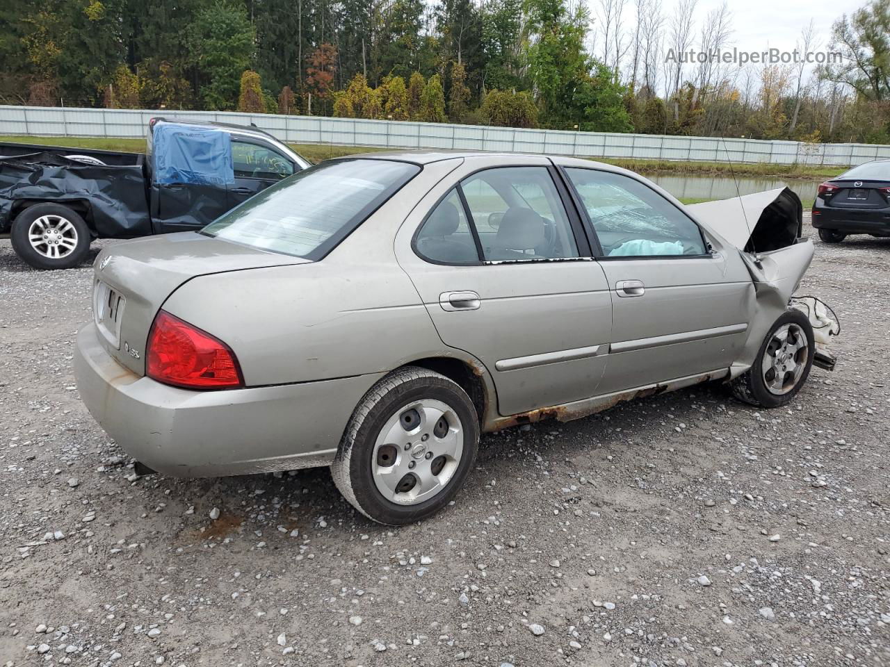 2005 Nissan Sentra 1.8 Бежевый vin: 3N1CB51D55L593776