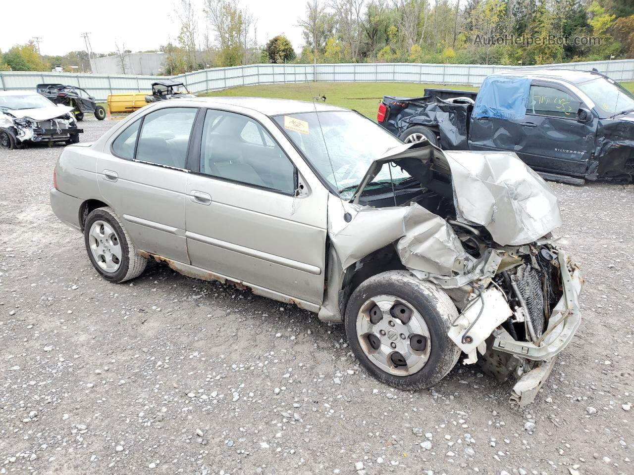 2005 Nissan Sentra 1.8 Бежевый vin: 3N1CB51D55L593776