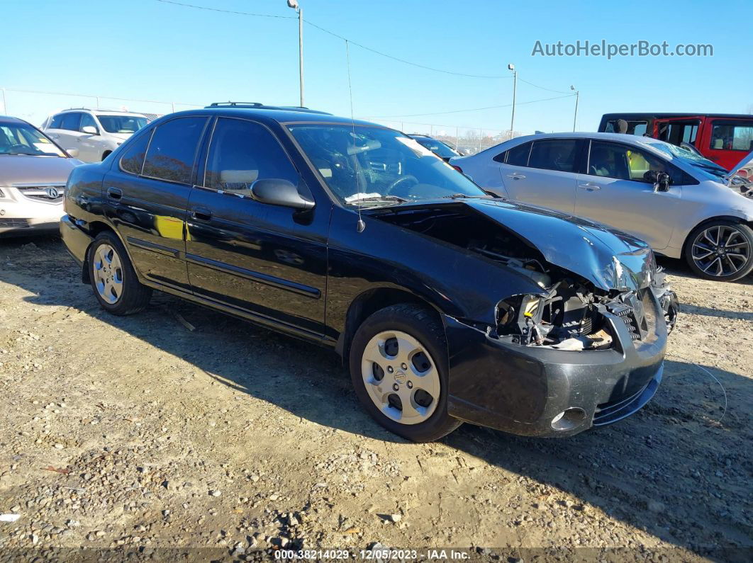 2005 Nissan Sentra 1.8 Черный vin: 3N1CB51D65L475011