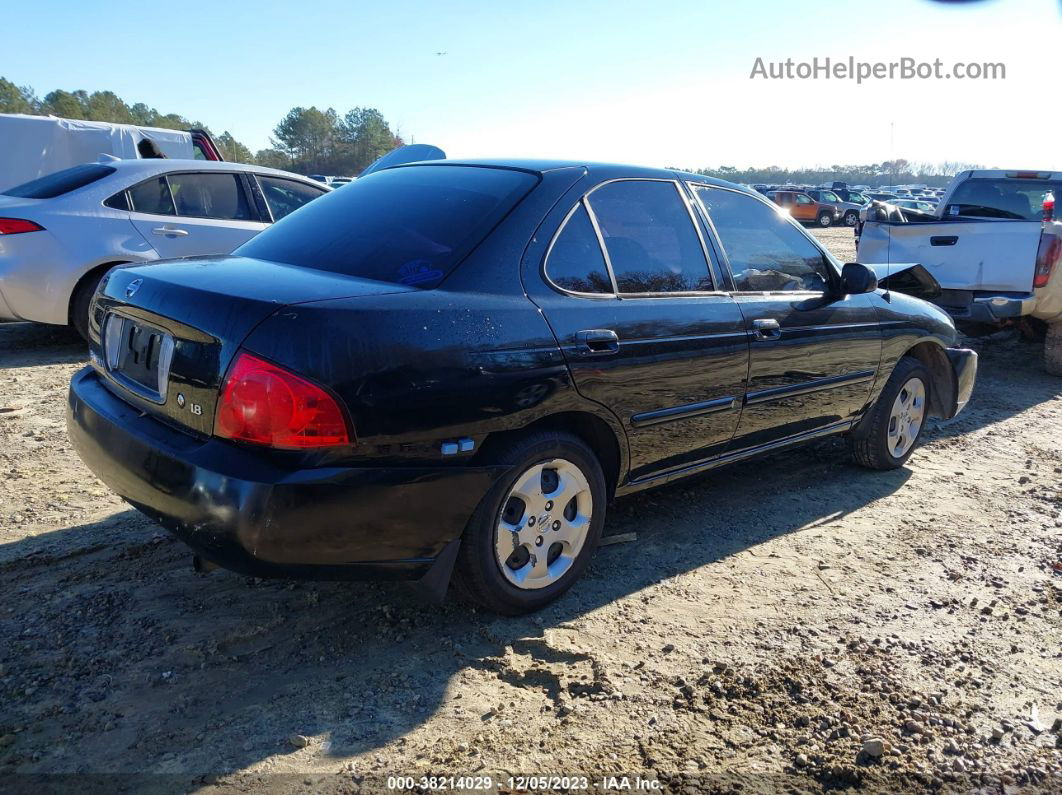 2005 Nissan Sentra 1.8 Черный vin: 3N1CB51D65L475011