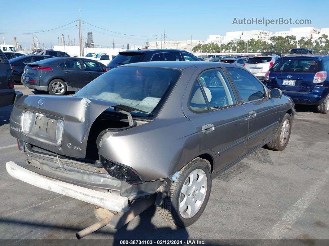 2005 Nissan Sentra 1.8s Серый vin: 3N1CB51D75L521977