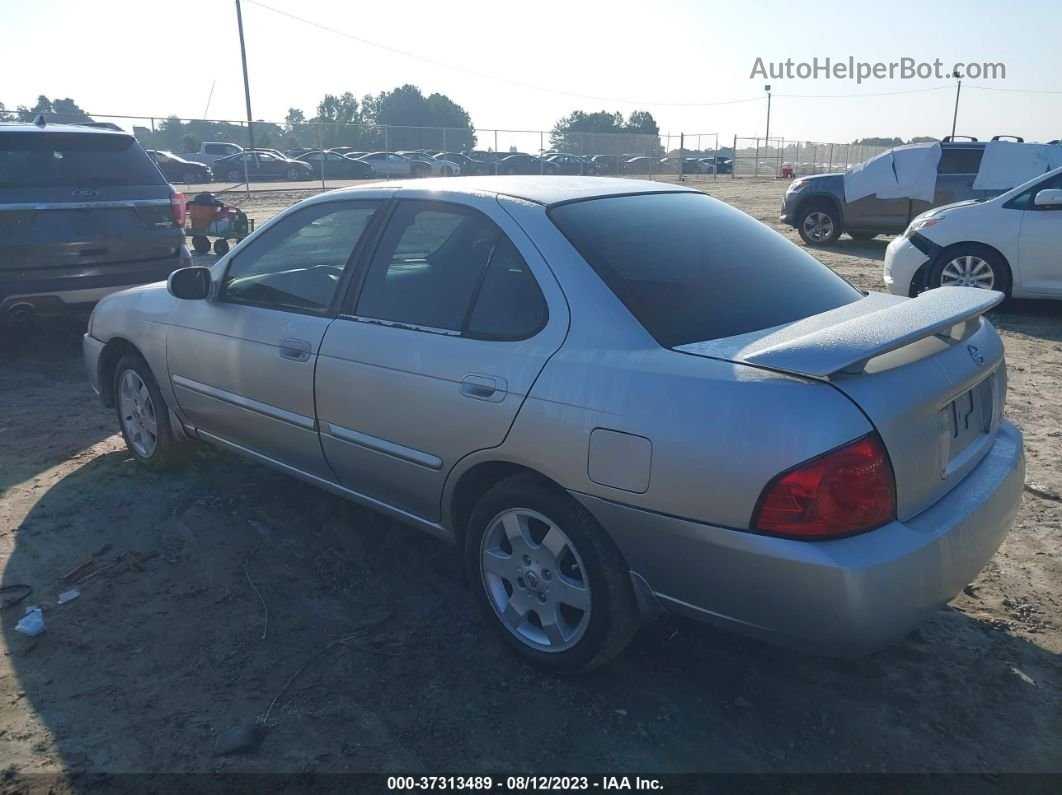 2005 Nissan Sentra 1.8 S Silver vin: 3N1CB51D75L588286