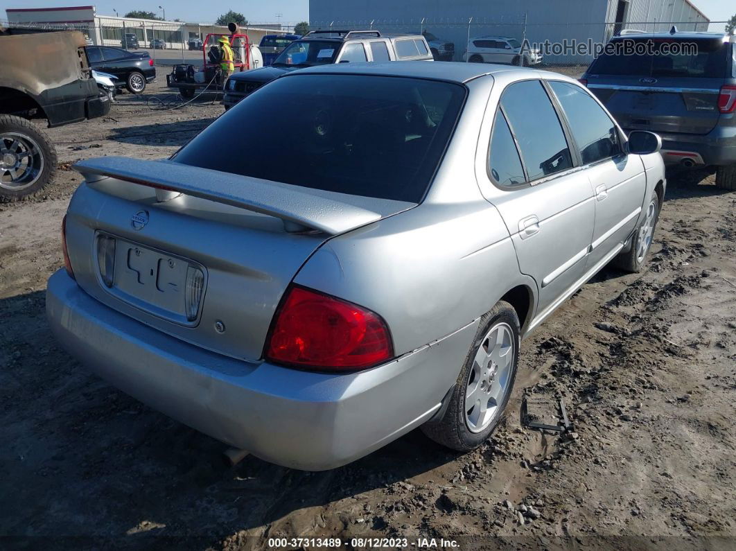 2005 Nissan Sentra 1.8 S Silver vin: 3N1CB51D75L588286