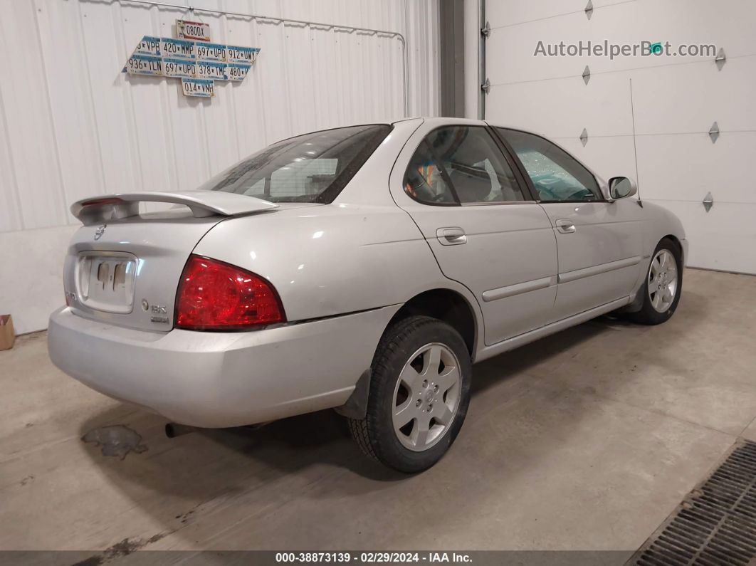 2005 Nissan Sentra 1.8s Silver vin: 3N1CB51D75L591396