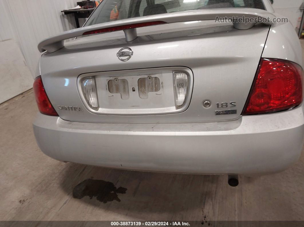 2005 Nissan Sentra 1.8s Серебряный vin: 3N1CB51D75L591396