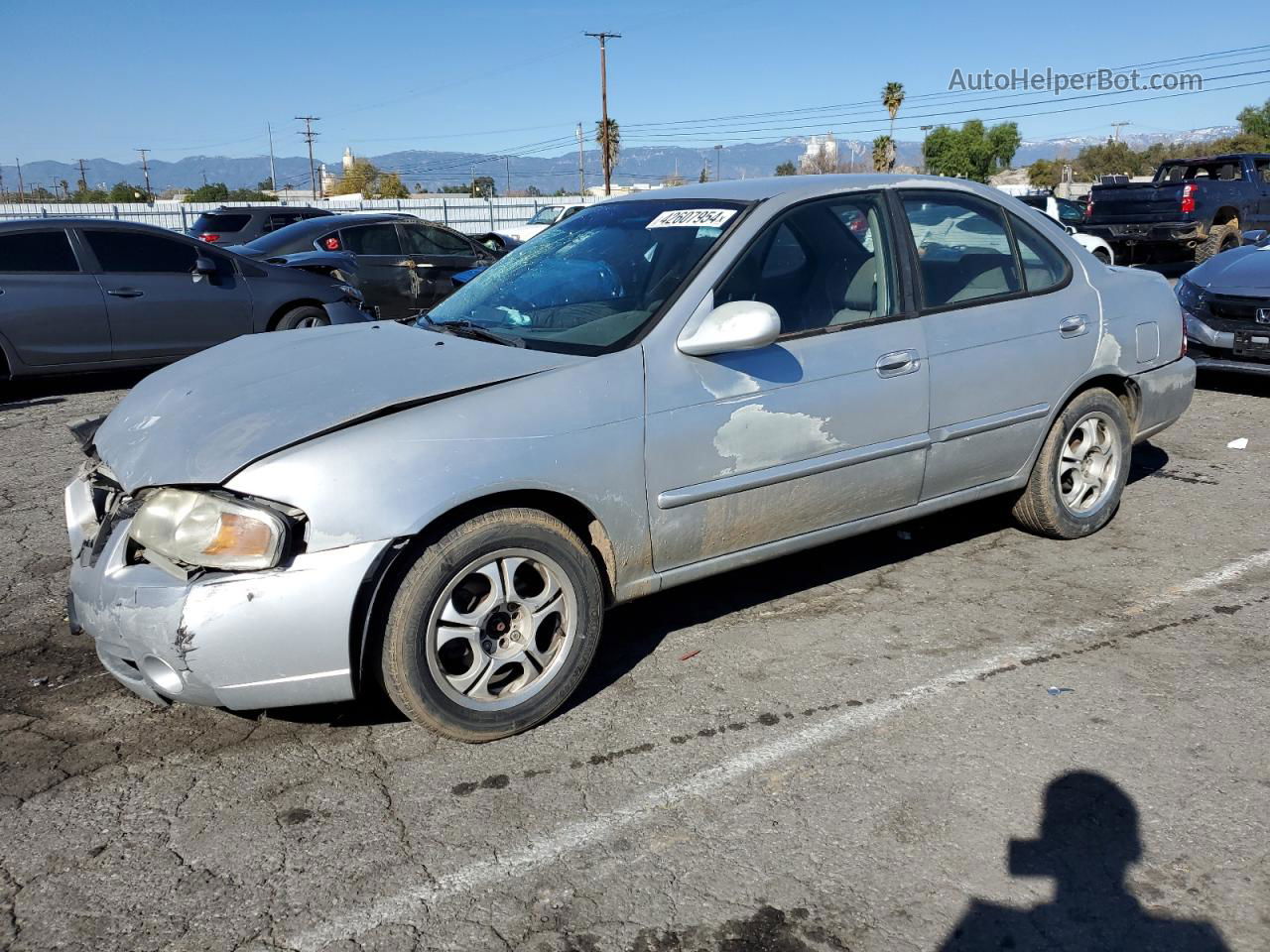 2005 Nissan Sentra 1.8 Silver vin: 3N1CB51D85L509711