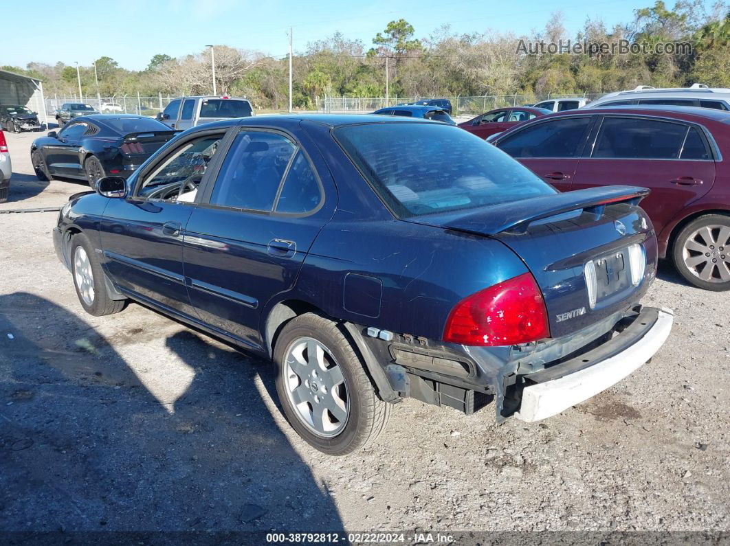 2005 Nissan Sentra 1.8s Blue vin: 3N1CB51D85L514892