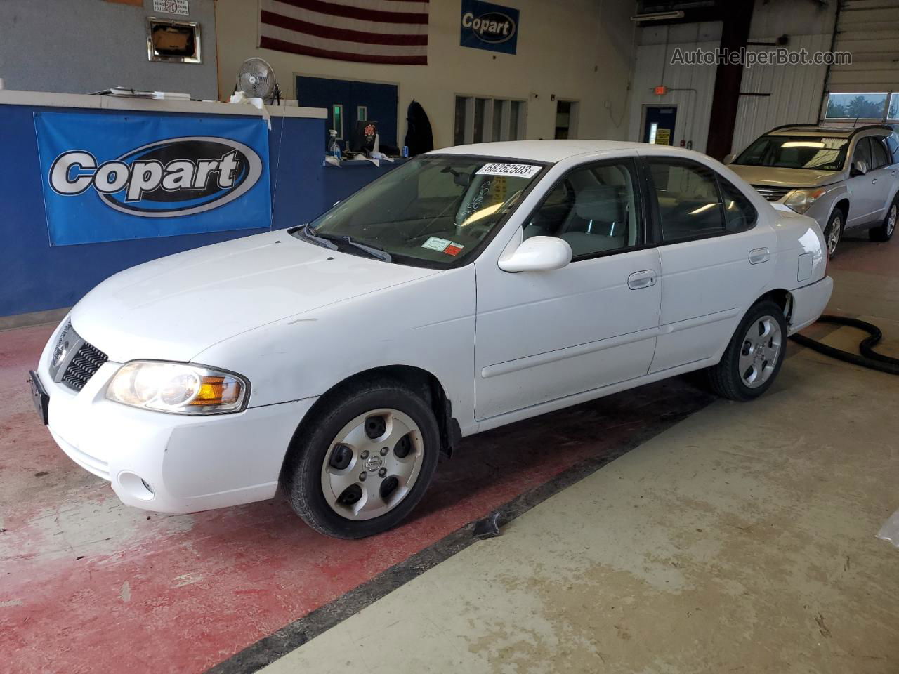 2005 Nissan Sentra 1.8 White vin: 3N1CB51D85L515976