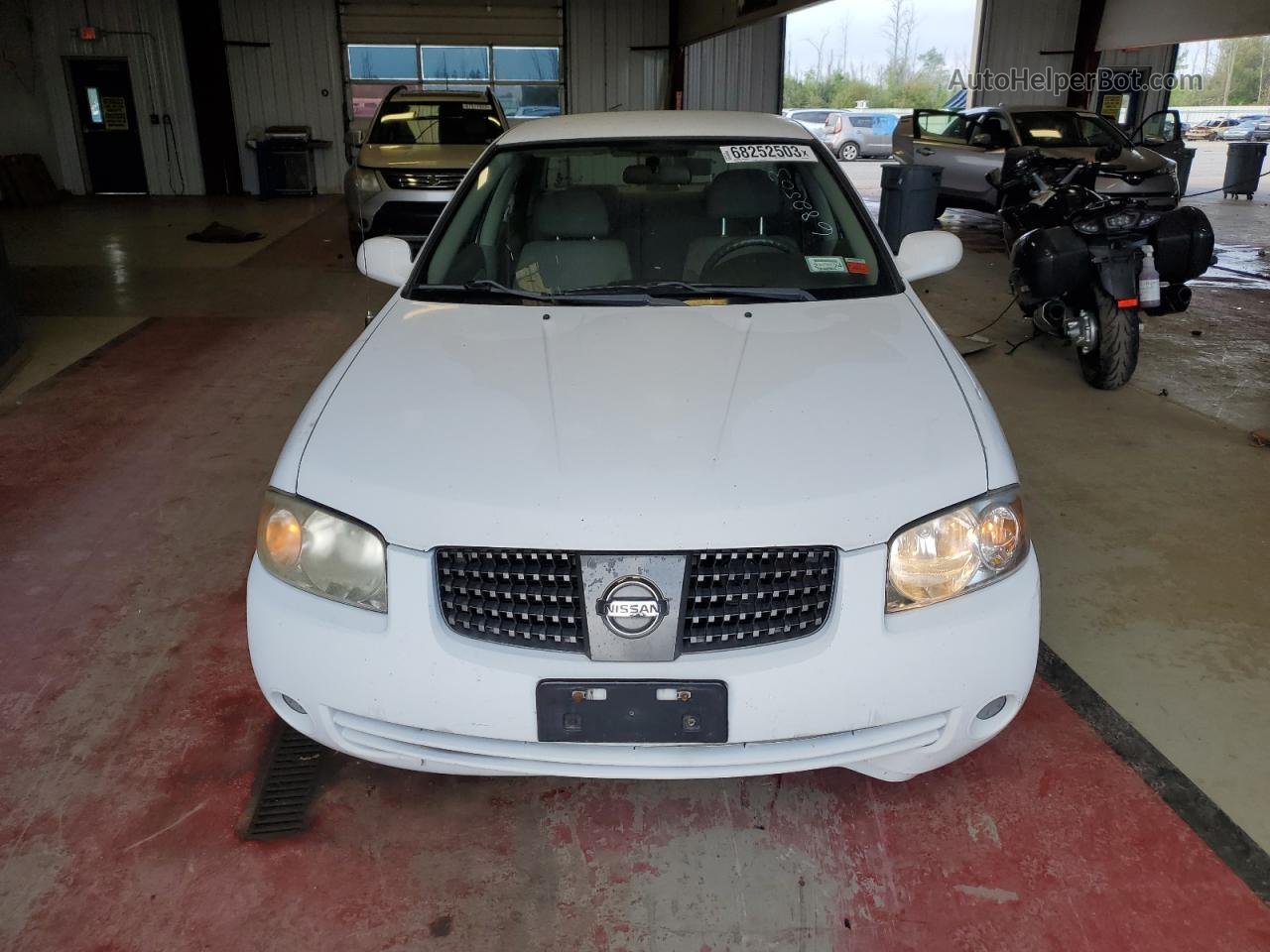 2005 Nissan Sentra 1.8 White vin: 3N1CB51D85L515976