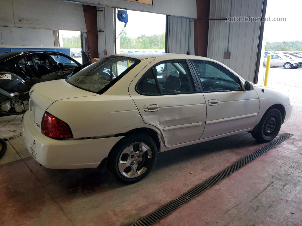 2005 Nissan Sentra 1.8 White vin: 3N1CB51D85L515976