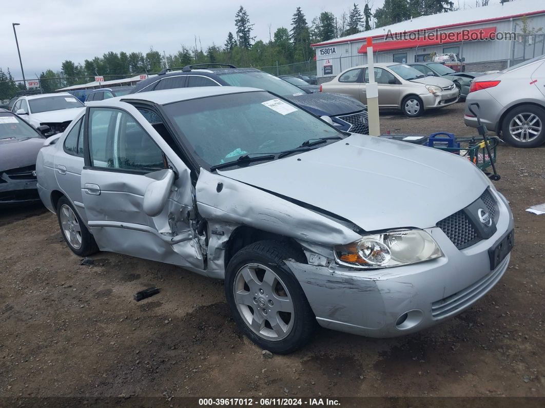 2005 Nissan Sentra 1.8s Серебряный vin: 3N1CB51D85L528341