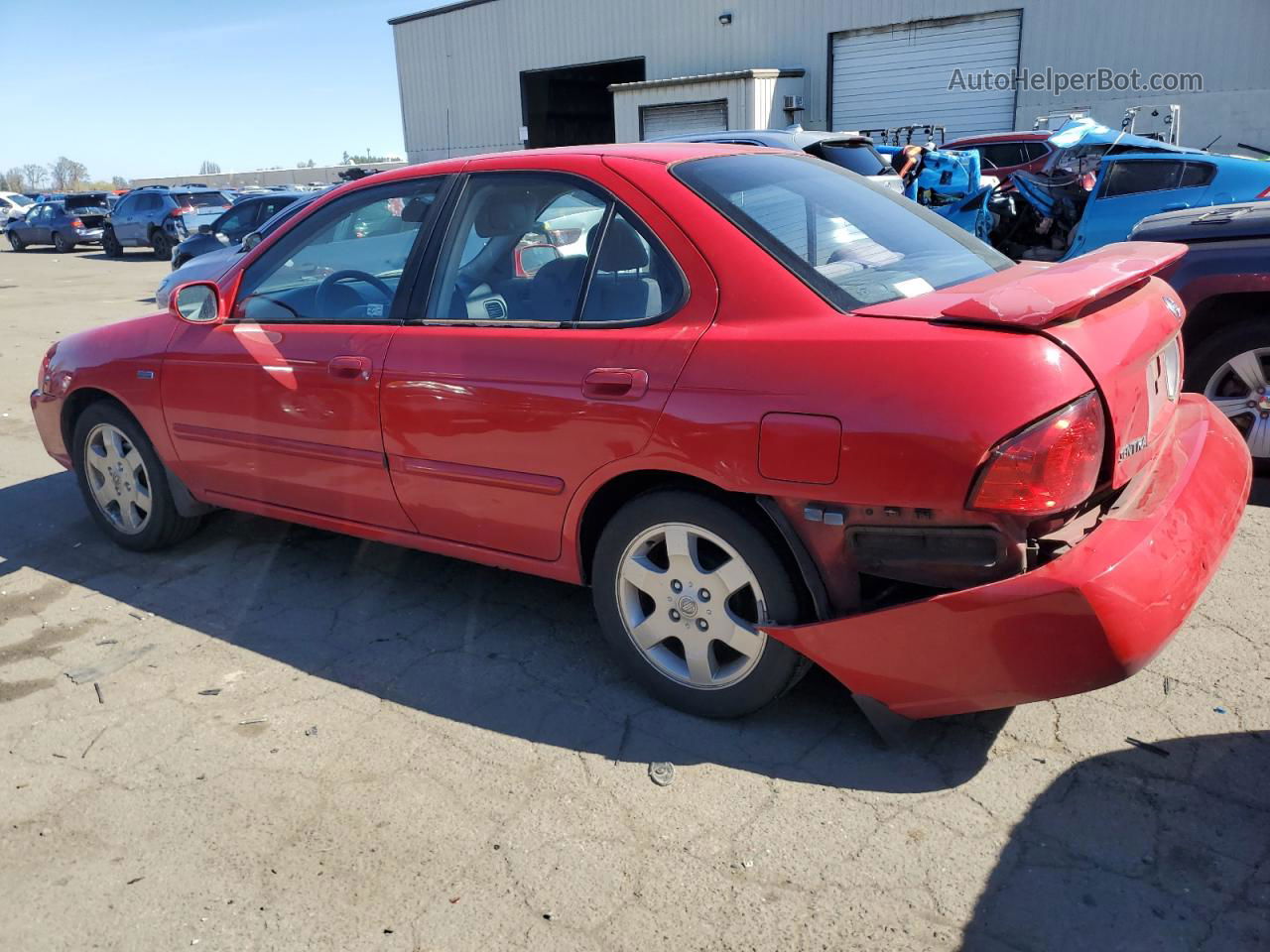 2005 Nissan Sentra 1.8 Red vin: 3N1CB51D85L547925